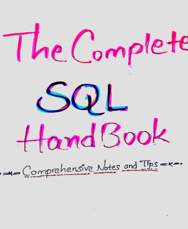 The Complete SQL Handwritten Notes Handbook PDF download – Store ...