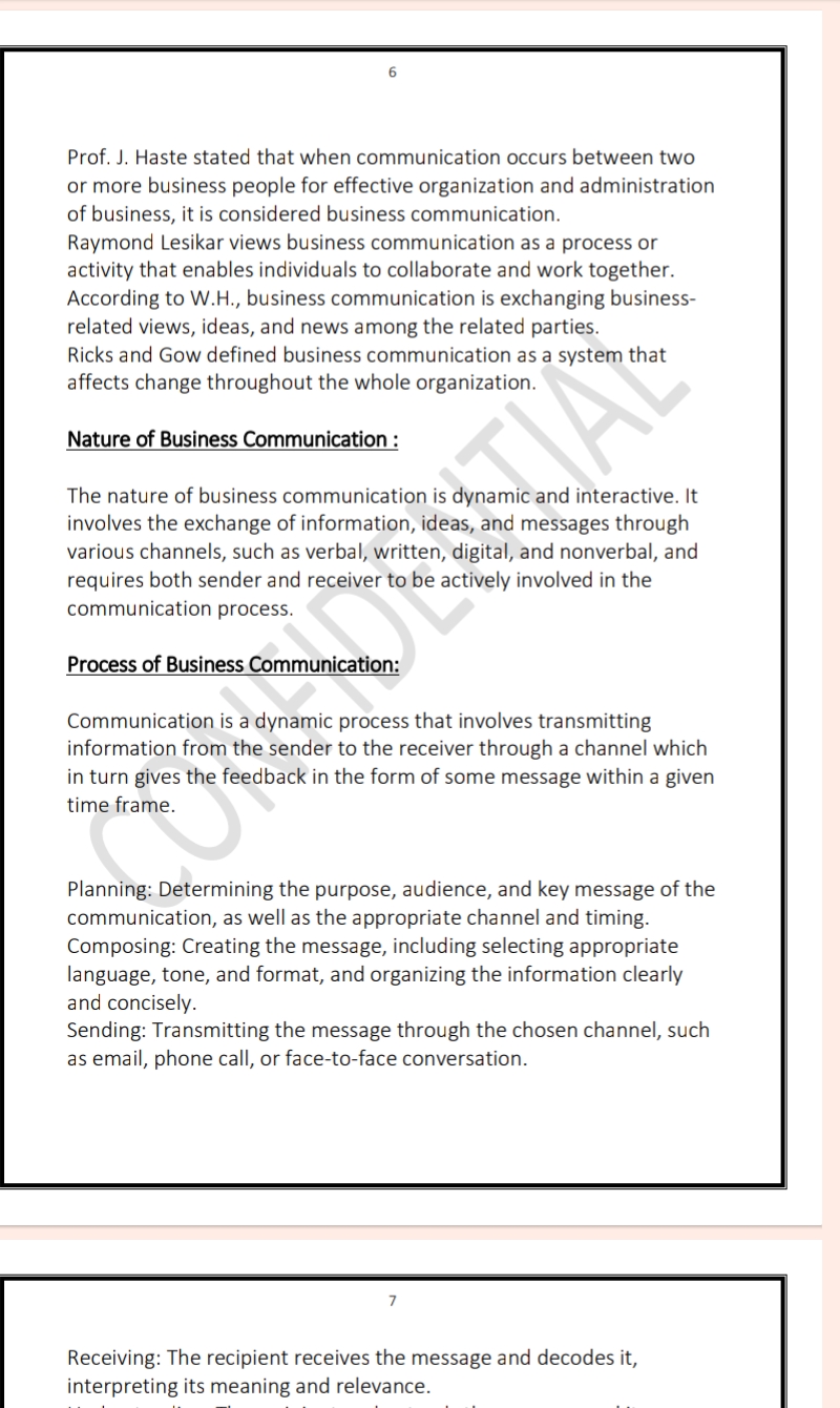 Maharshi Dayanand University | MBA 1st Semester Business Communication ...