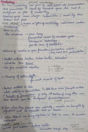 General and Dental Microbiology Second year handwritten notes PDF